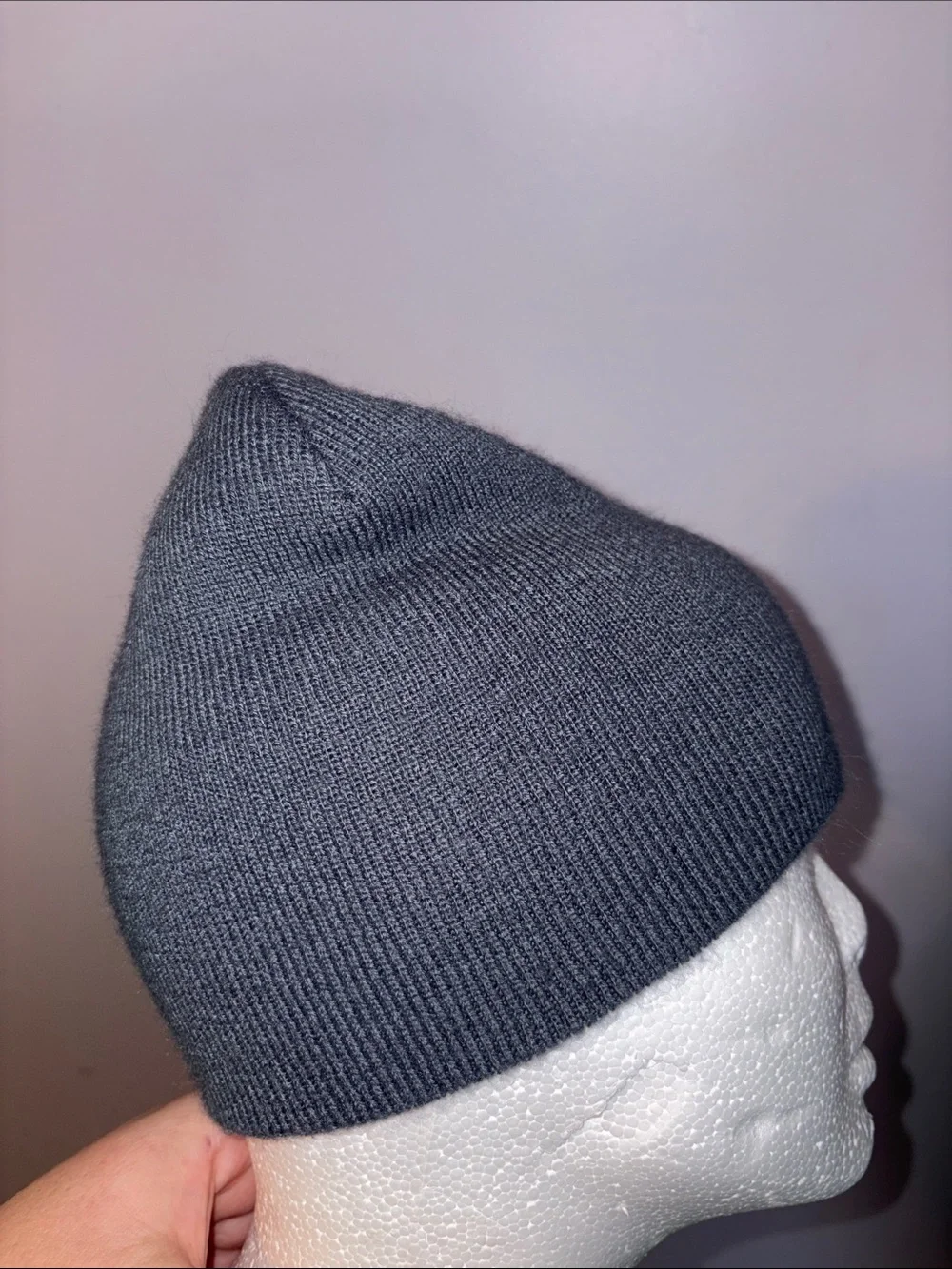 Carhartt Magnesium Gray Short Knit Beanie Hat Cap A205 e03